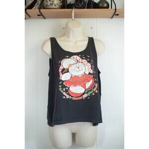 Vintage Boxy 90s Y2K sleeveless tshirt Dance Taj of Honolulu Made in USA